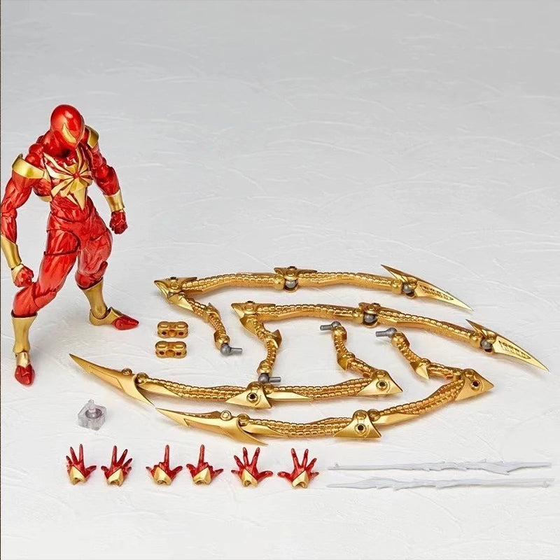 Iron Spider-Man Kaiyodo Anime Figure – PVC Action Statue for Kids & Collectors