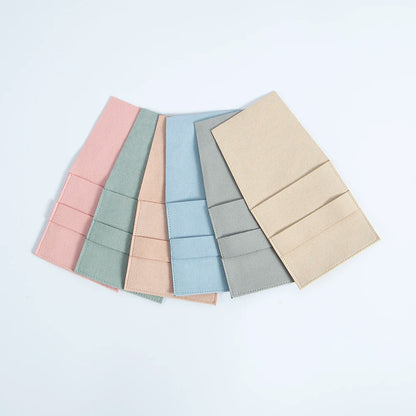 10Pcs Microfiber Jewelry Pouches 6.2x6.2cm & 8x8cm – Rings, Earrings, Pendants, Bracelets Gift Bags for Wedding Favors