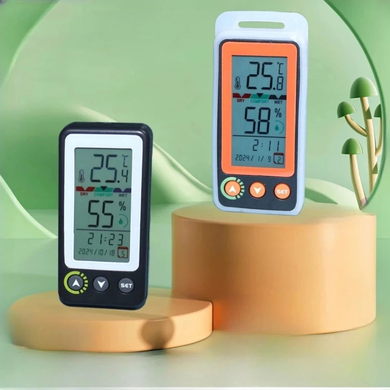 WELLINK Mini LCD Thermometer Hygrometer - Digital Indoor Temperature & Humidity Monitor Sensor