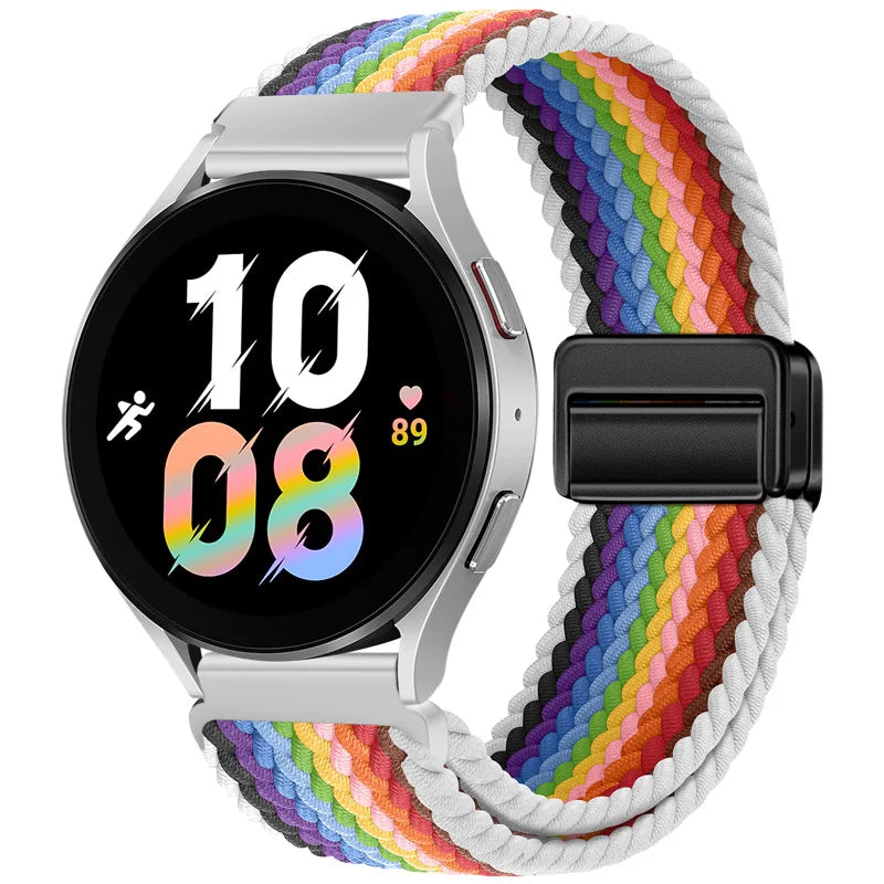 22mm Braided Nylon Watch Band – Loop Sport Strap for OnePlus Watch 3/2, OPPO Watch X/X2/4 Pro & 46mm Smartwatch Bracelet
