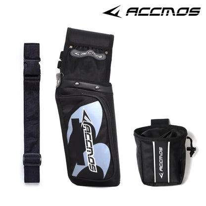 ACCMOS Portable Arrow Quiver Pouch – Waist Carry Archery Storage Holder for Hunting & Shooting
