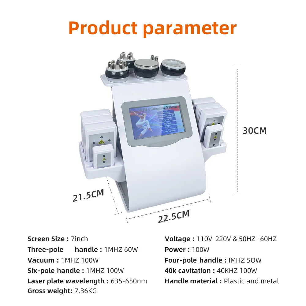 Missheart 6-in-1 KIM-8 40K Cavitation Machine – Professional Beauty Equipment with Fast Shipping
