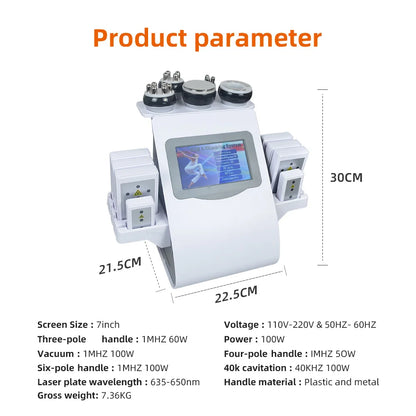 Missheart 6-in-1 KIM-8 40K Cavitation Machine – Professional Beauty Equipment with Fast Shipping