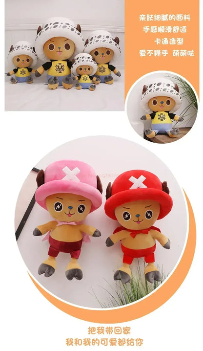 35-70cm One Piece Tony Tony Chopper Plush Doll – Soft Anime Figure, Bedroom Decoration, Sleeping Pillow & Kids Xmas Gift Toy