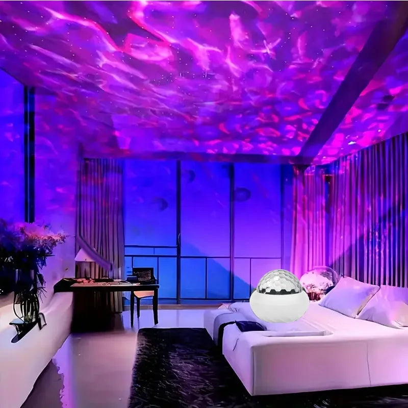 RGB Aurora Night Light Projector - Remote Control Northern Lights Lamp for Home Party Decor