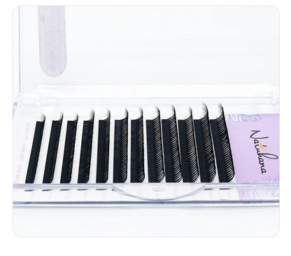 NATUHANA 0.07mm Wet Eyelash Extensions – Manga Wispy Spikes & Premade Fans for Cosplay & Volume