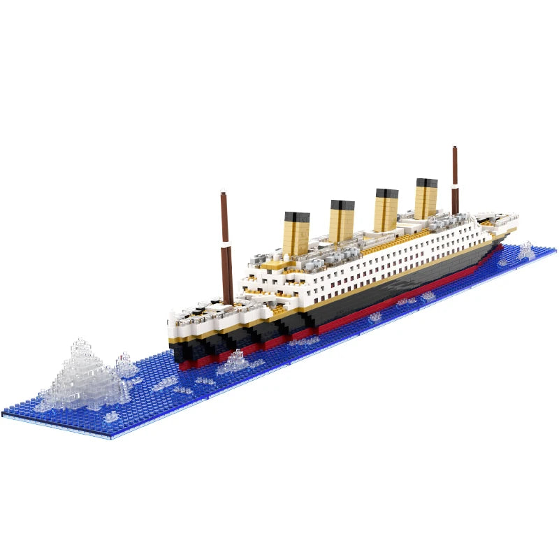 Titanic Building Block Model Kit - Giant Cruise Ship Puzzle Toy for Kids, Boys & Girls, Desktop Display & Birthday Gift
