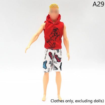 30cm Doll Clothing Set — Men’s Multi-Style Sports Outfit for Boyfriend Dolls