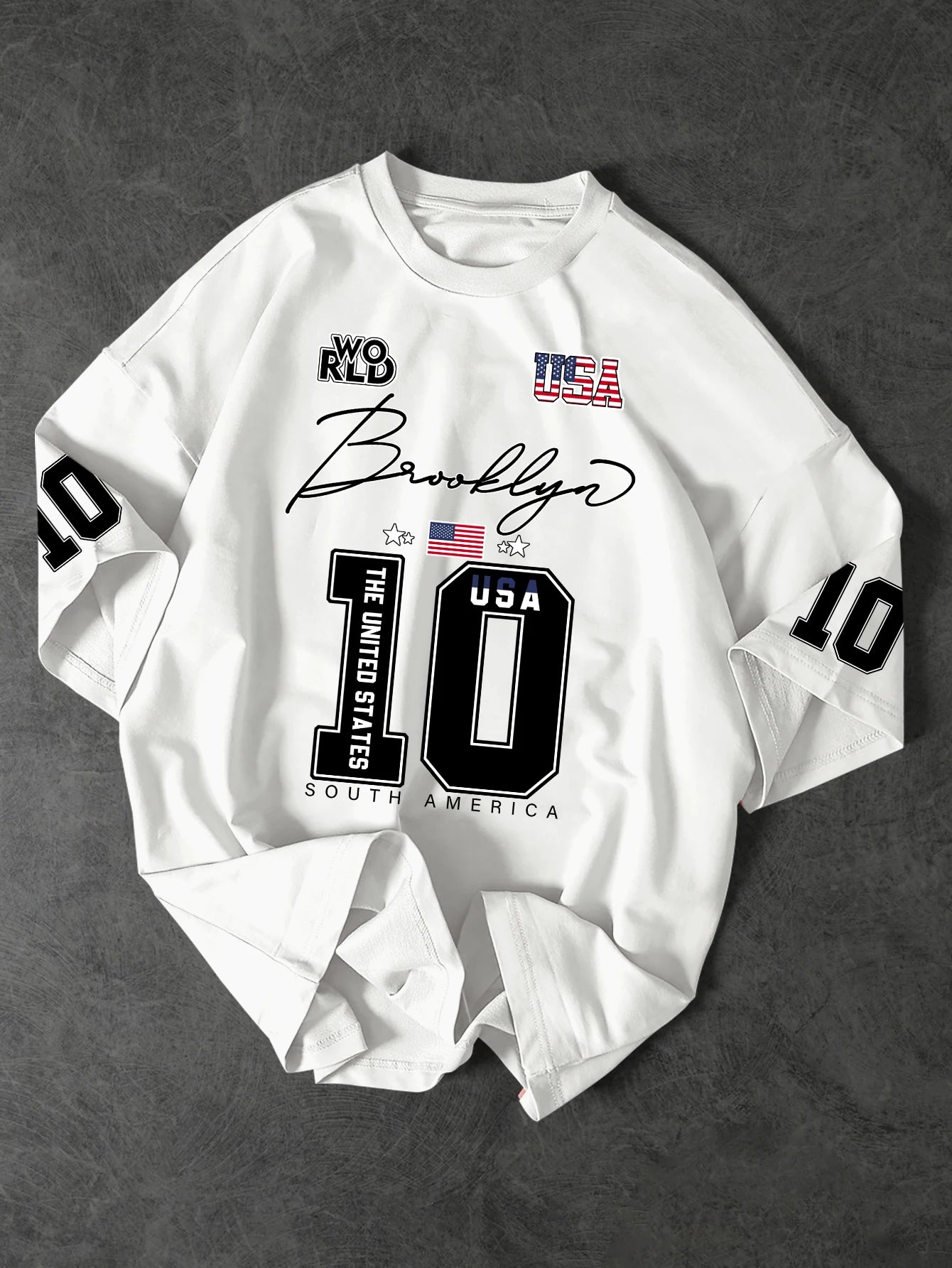 Brooklyn Style 10 Oversized T-Shirt - Men's Vintage Streetwear Jersey Tee