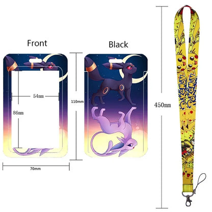 Pikachu Neck Strap Lanyard for Keys – ID Badge Holder, Keychain, Key Rings, Fashion Accessory Gift