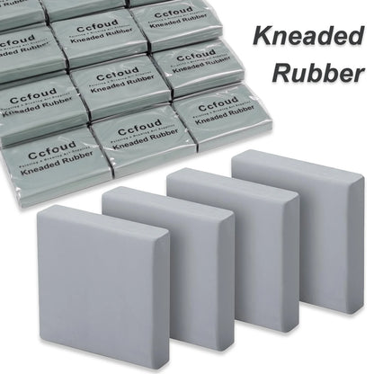 Grey Kneaded Erasers – Flexible Drawing and Sketching Tools for Blending, Highlighting, Shading & Smoothing (3–36 Pcs)