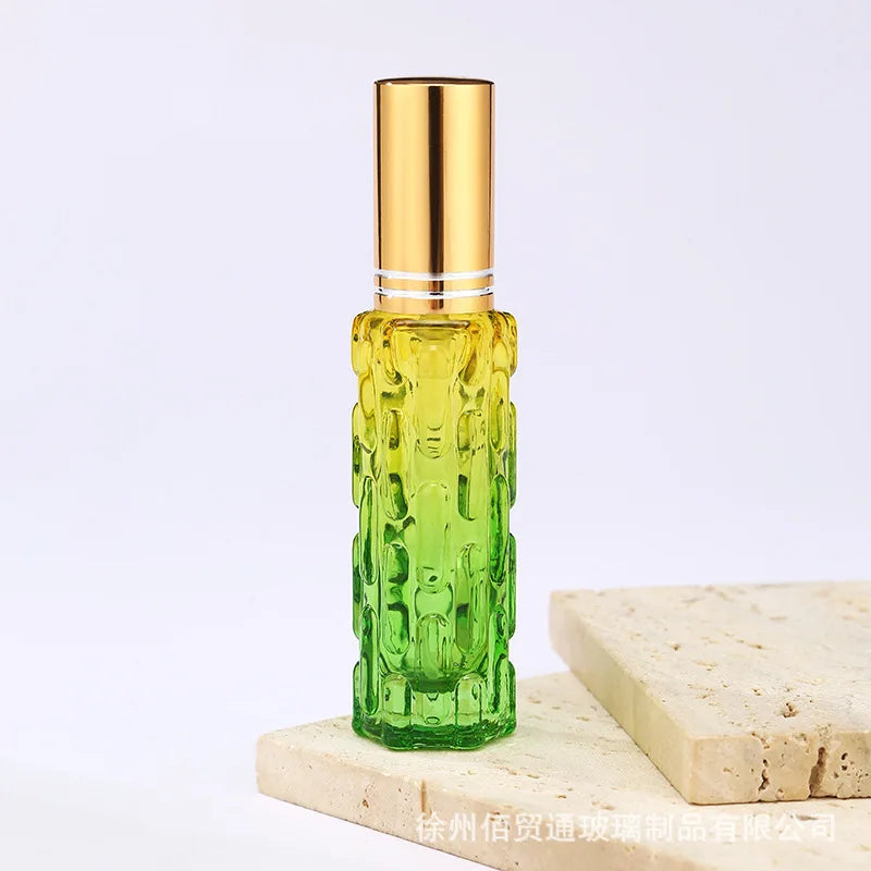 10ml Square Glass Perfume Bottle – Colorful Mini Refillable Spray Vial for Fragrance & Cosmetic Packaging