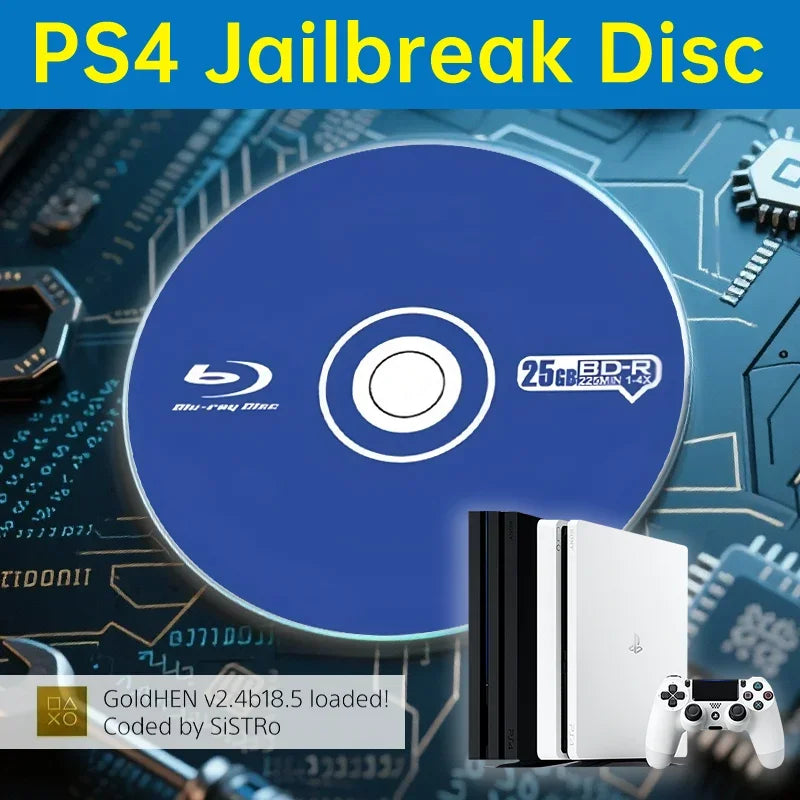 Ultimate PS4 Jailbreak Gold Disc — Bootable Payload for Firmware 9.0–12.0, Homebrew & Backup Games