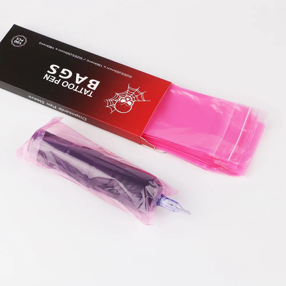 100 PCS Waterproof Tattoo Pen Barrier Film - Protective Tattoo Color Packaging & Anti-Fouling Film for Machines