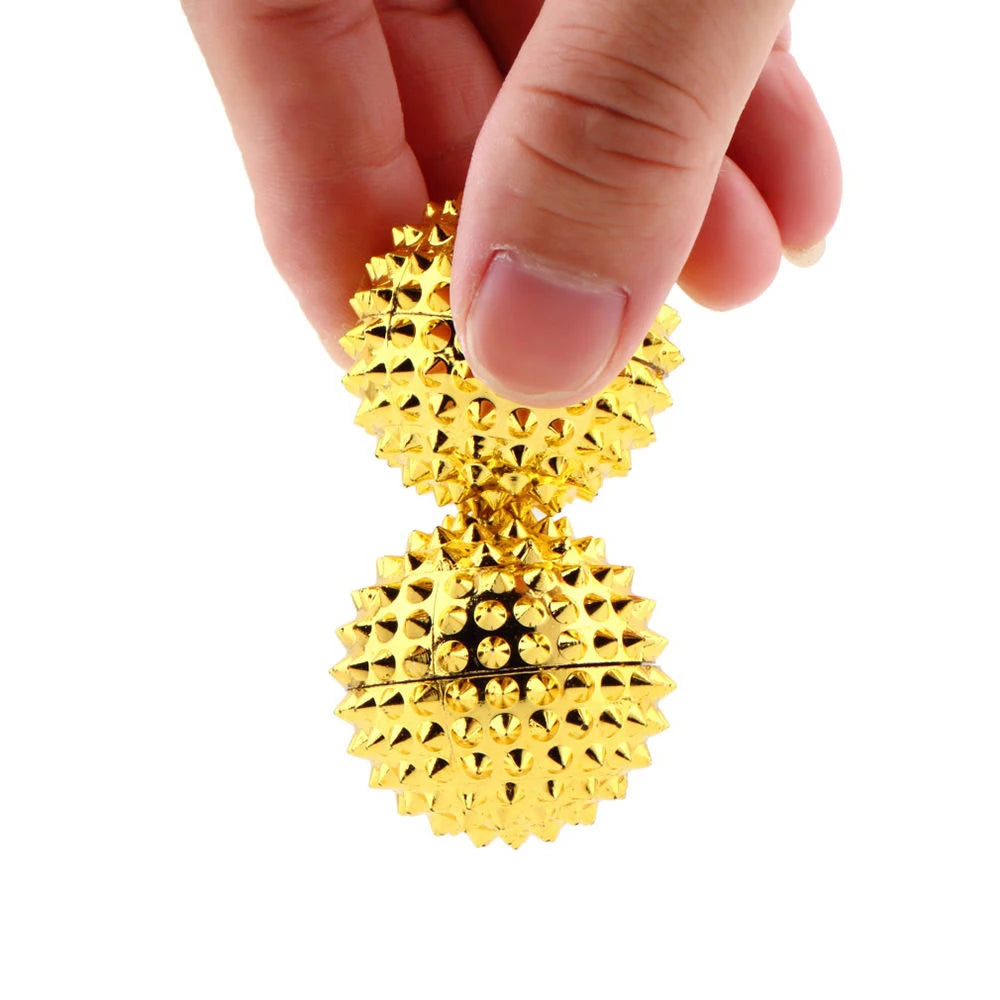 9pcs Hand & Foot Magnetic Therapy Spiky Massage Balls – Acupressure Trigger Point Pain Relief Pocket Massager