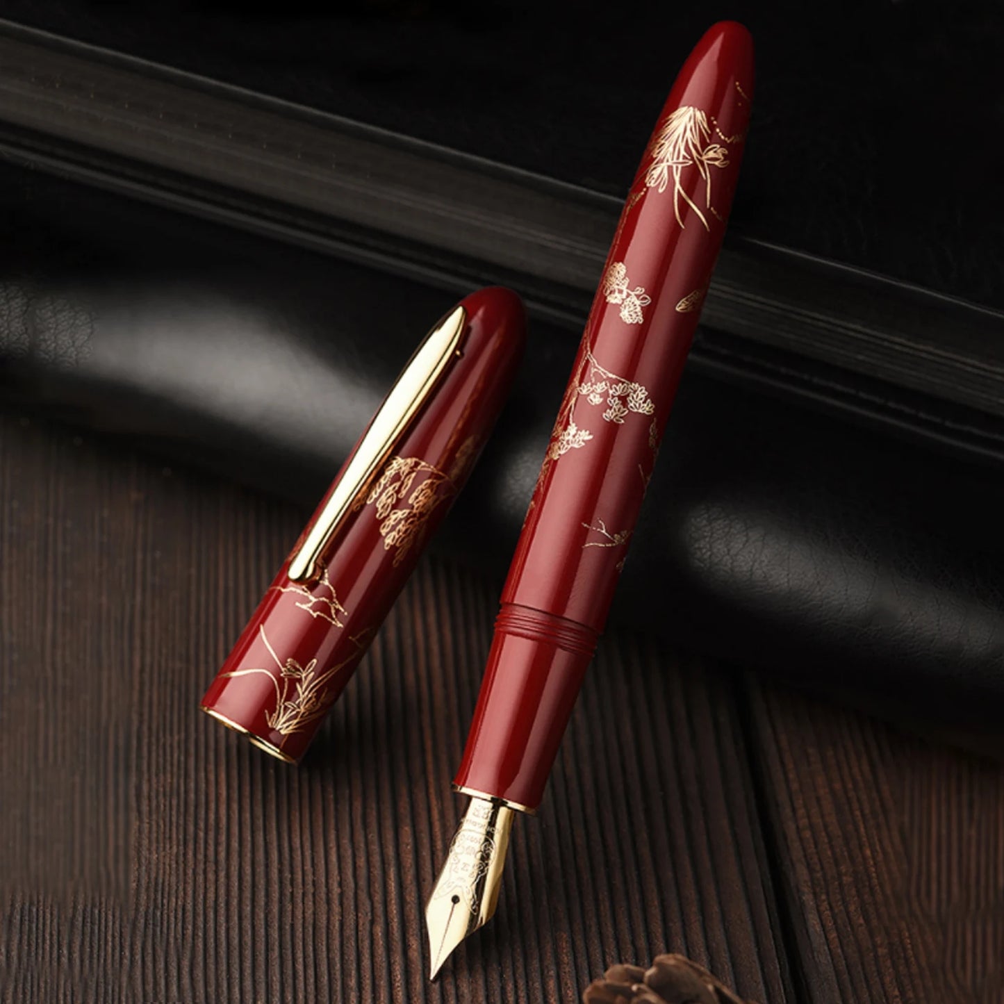 Hongdian N23 Fountain Pen – Rabbit Year Limited Edition, Gold Carving, High-End Writing Pen for Students, Business, and Office Gifts