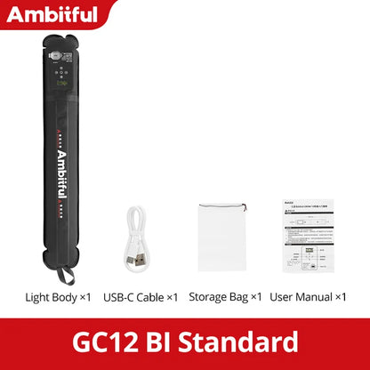 Ambitful GC12 Gold Crow Flexible Photography Lighting - 2700K-6500K Portable LED Soft Light, Inflatable Air Light