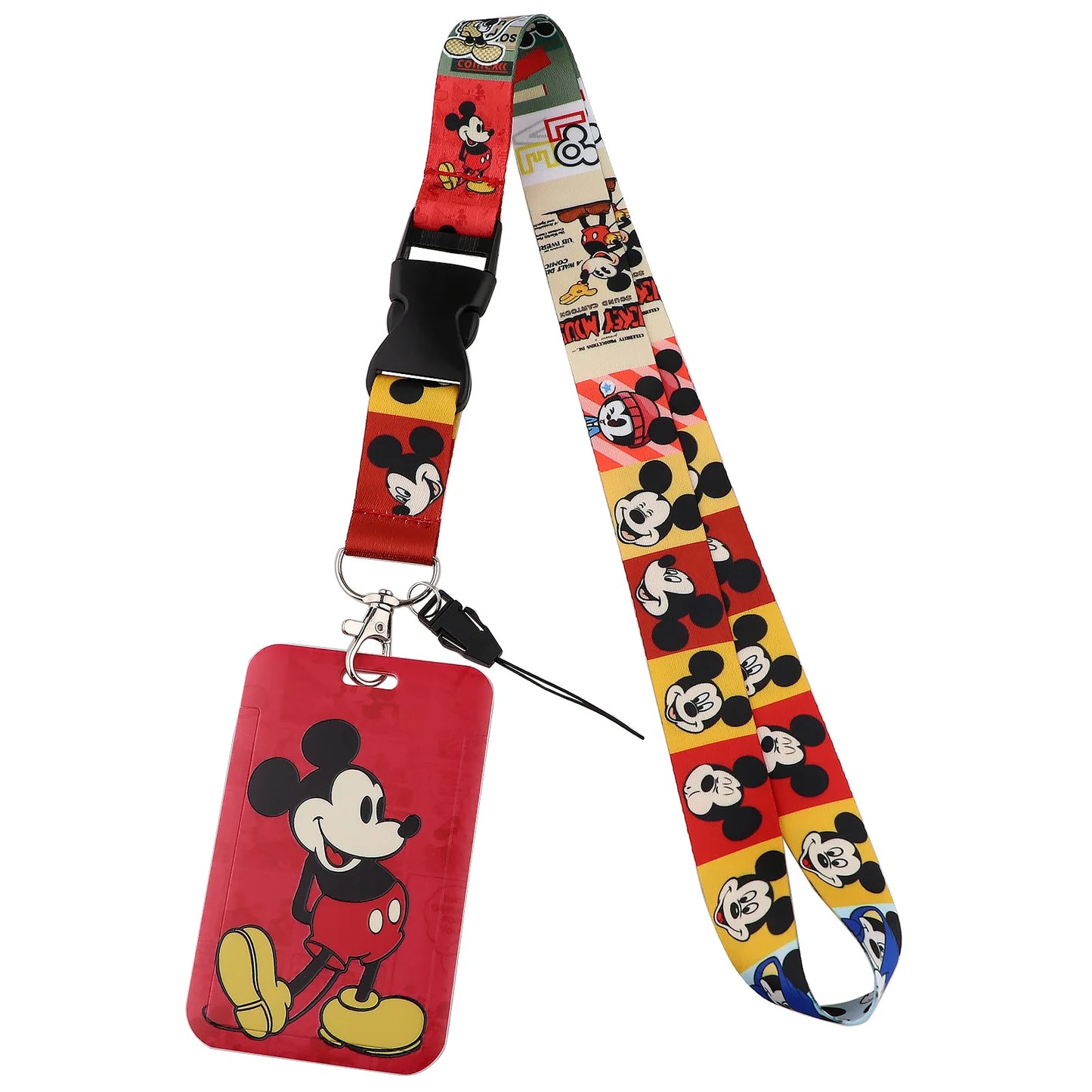 Cartoon Stitch Credential Holder Lanyard – Cute Neck Strap for Keychain, Pass & Credit Card Holder Accessories