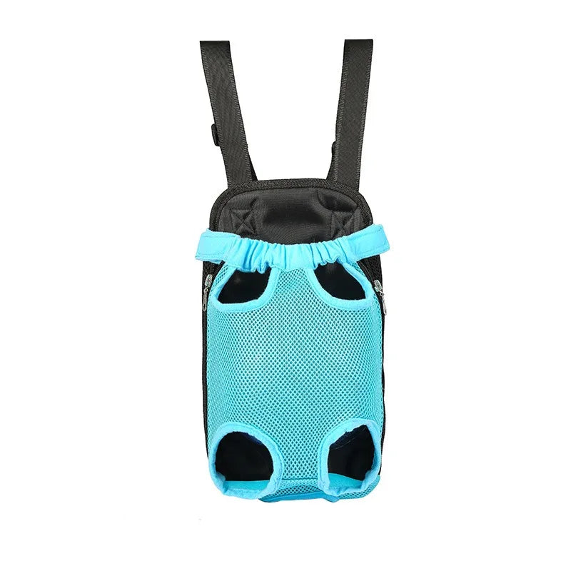 Pet Travel Backpack – Breathable Outdoor Portable Chest Bag for Cats & Dogs, Four-Legged Pet Carrier