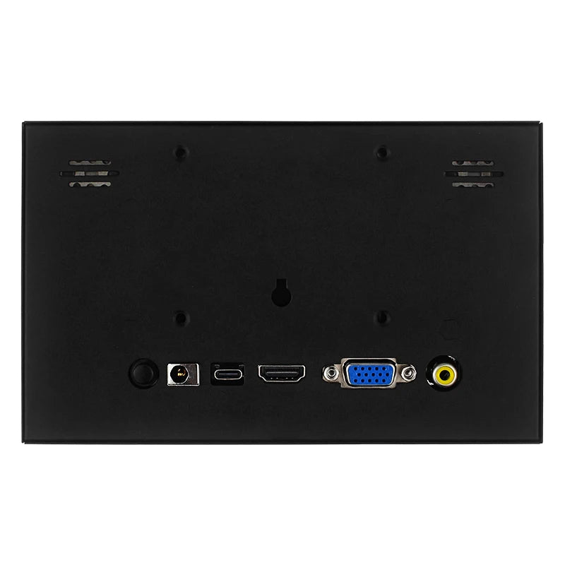 7-Inch Portable IPS Display — 1024x600 LCD with HDMI, VGA, AV Input & Type-C Power for PC, Laptop, Camera, TV Box & DVD Screen
