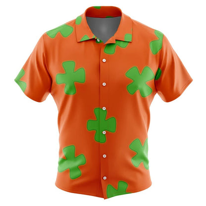 SpongeBob SquarePants Hawaiian Shirt - Breathable Quick Dry Short Sleeve Vacation Button Shirt for Men and Women