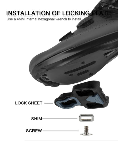 RACEWORK Carbon Fiber Road Bike Pedals Ultra-Light SPD Keo Self-Locking Professional Cycling Pedals