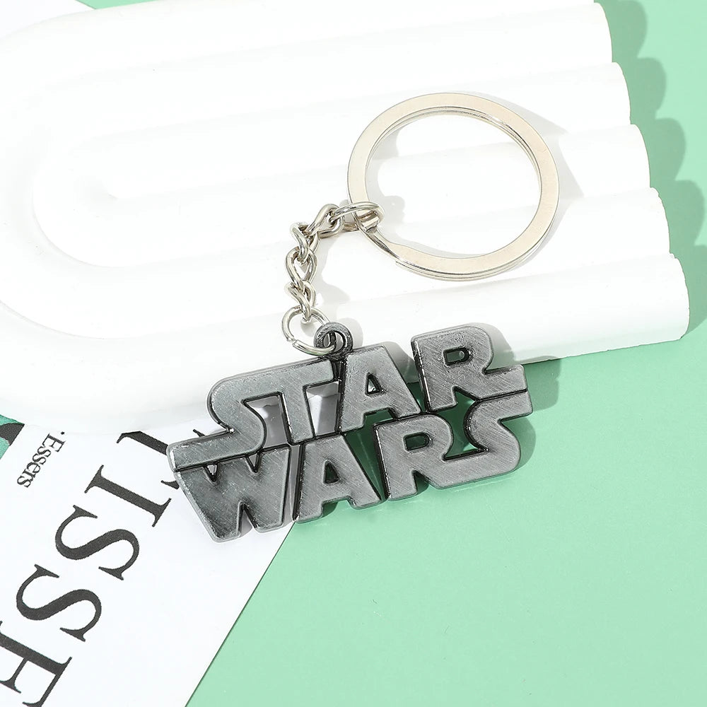 Star Wars Logo Keychain - Metal Bag Keyring for Men