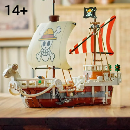 FIT 75639 One Piece Merry Boat Luffy Building Blocks Toy – Model Bricks Set for Kids’ Birthday & Christmas Gifts