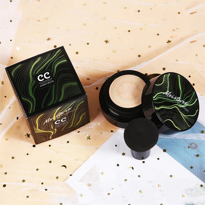 Mushroom Head Air Cushion CC Cream – Natural Moisturizing Foundation & Concealer for Oil-Control & Whitening – BB Cream Makeup Cosmetics