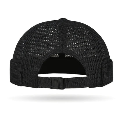 Outdoor Sport Mesh Cap - Breathable Adjustable Summer Hip-Hop Cycling Docker Beanie Hat