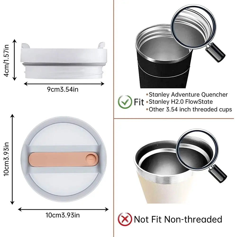 40oz Spill Proof Replacement Lid - Sealing Splash-Resistant Cover for Stanley Quencher H2.0 Tumbler