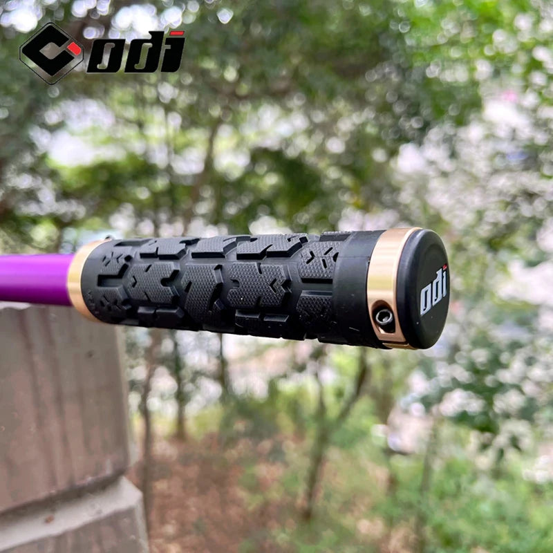 ODI RG01 Bicycle Handlebar Grips – Anti-Slip Lock-On Shock Absorbing MTB & Road Bike Grips
