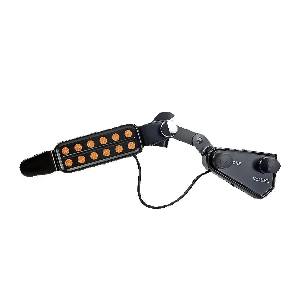 12-Hole Acoustic Guitar Sound Hole Magnetic Pickup – Transducer with Tone & Volume Control and Audio Cable for Amplified Sound System