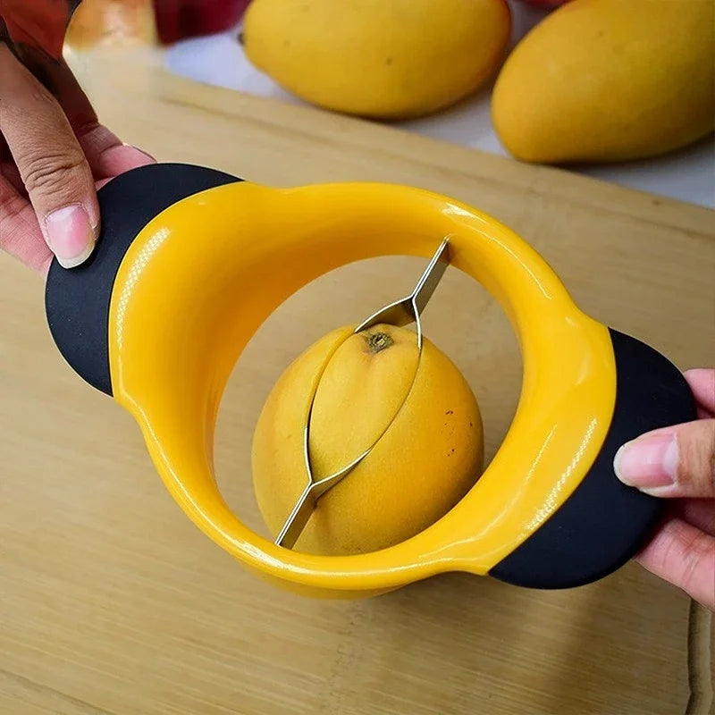 Multifunction Mango Cutter and Corer - Efficient Fruit Slicer, Pitter, and Watermelon Peeler, Essential Kitchen Tool for Quick and Easy Food Preparation
