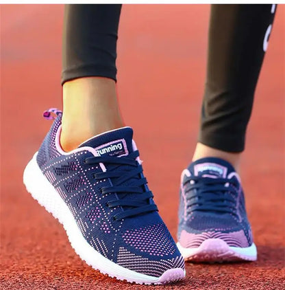 New Women's Lace-Up Flats – Casual Sneakers, Soft & Comfortable, Plus Size Available