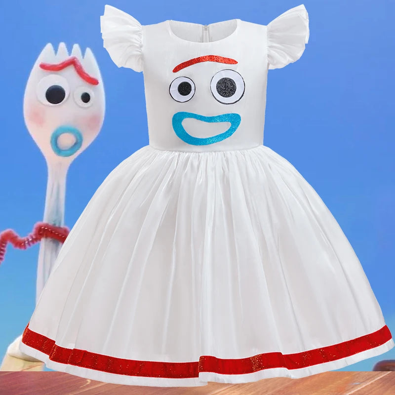 Girls Halloween Cosplay Dress - Flying Sleeve Anime Costume for Ages 2–8