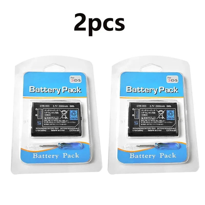 CTR-003 2000mAh 3.7V Battery - Lithium Replacement Battery for Nintendo 3DS, New 3DS & 2DS Game Consoles