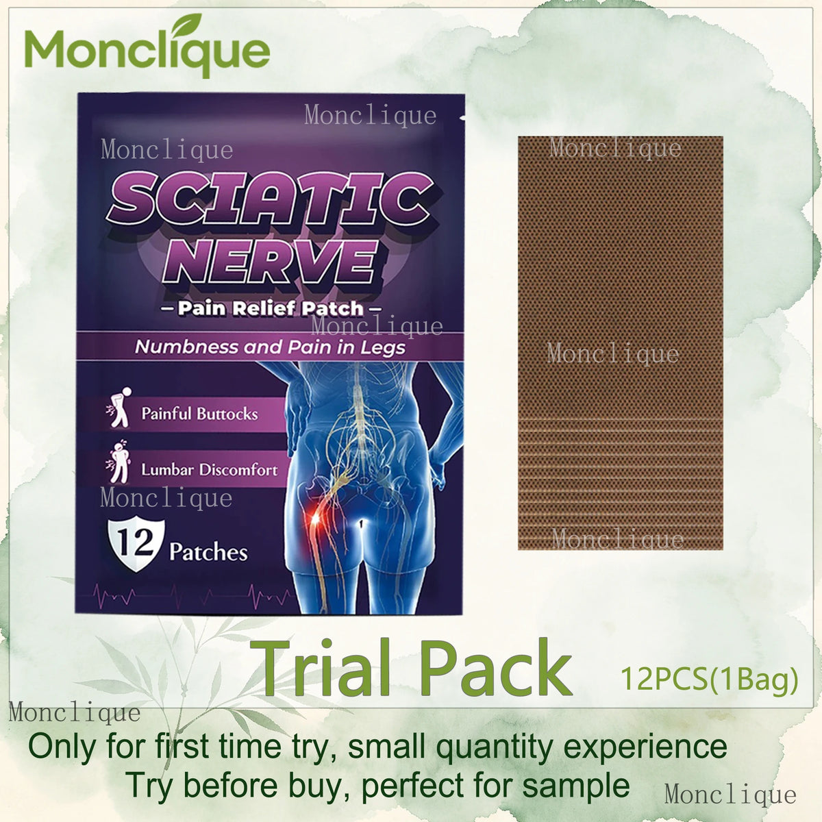 Lumbar Support Patches - 12-60PCS Long-Lasting Warming Waist Pads for Daily Comfort
