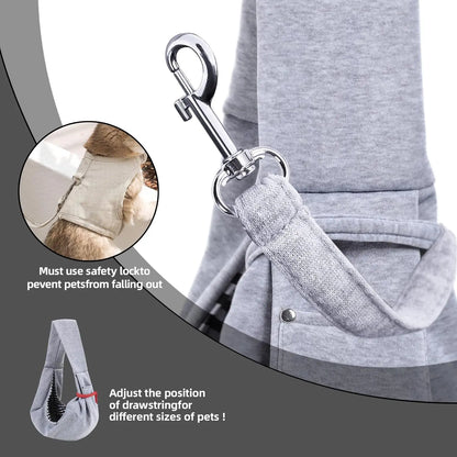 Cotton Comfortable Dog Bag – Pet Crossbody Shoulder Sling for Outdoor Travel, Portable Cat & Puppy Carrying Supplies