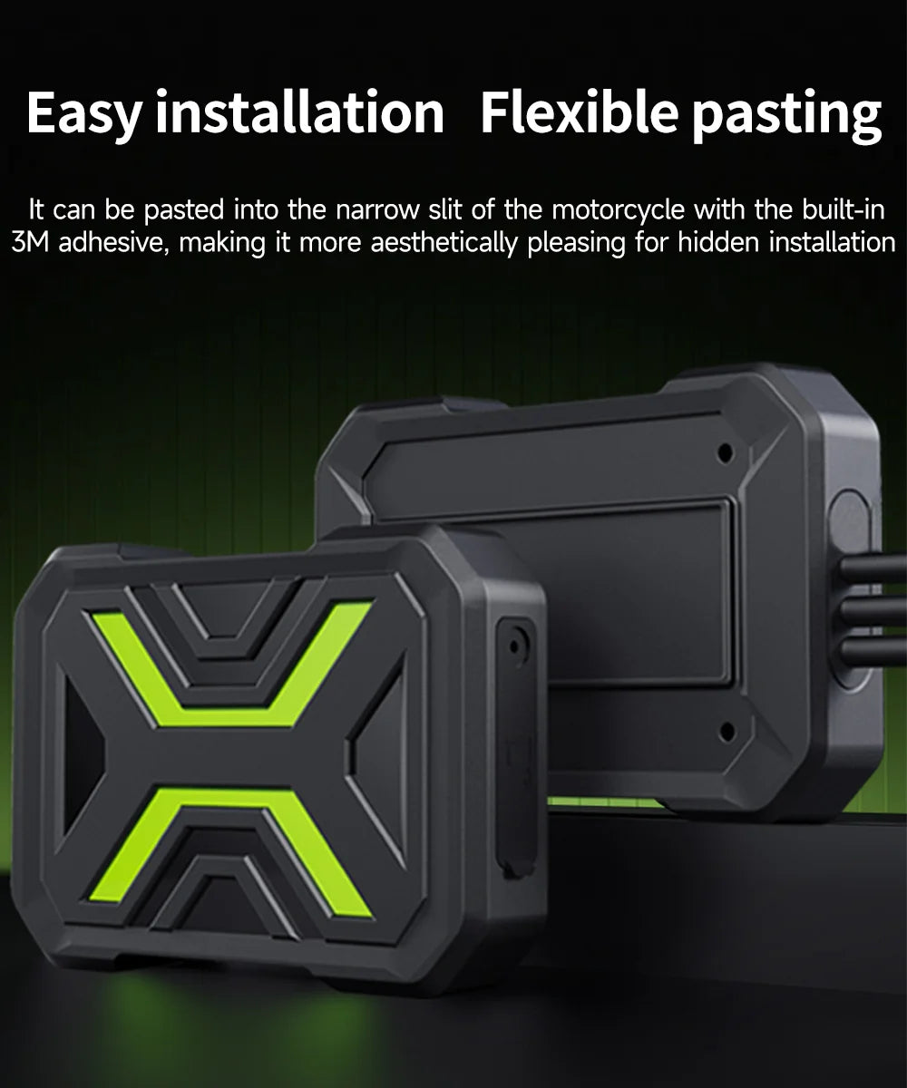 JIUYIN Dual Motorcycle Action Camera – 1080P Front & Rear DVR, Waterproof Dash Cam with WiFi