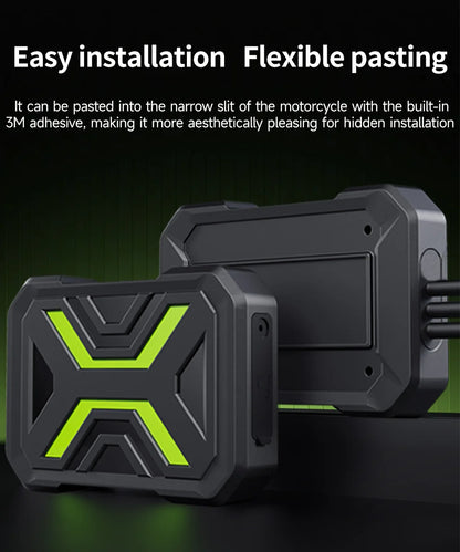 JIUYIN Dual Motorcycle Action Camera – 1080P Front & Rear DVR, Waterproof Dash Cam with WiFi