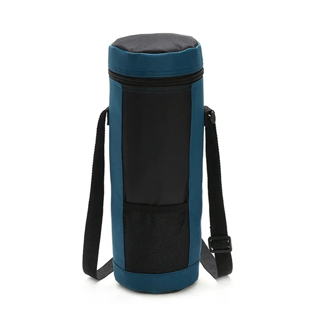 Universal Water Bottle Cooler Bag - Insulated High Capacity Pouch for Outdoor Travel, Camping & Hiking