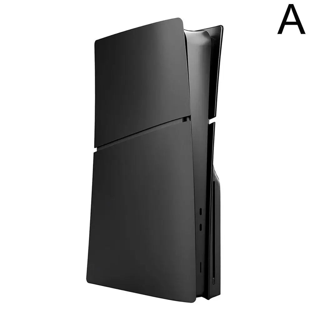 Black Replacement Faceplate for PS5 Slim – Digital & Optical Drive Version Protective Hard Shell Cover