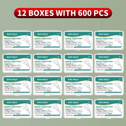 50/150/300/600/1000 PCS Dental Floss Sticks - Oral Care Tools for Effective Cleaning