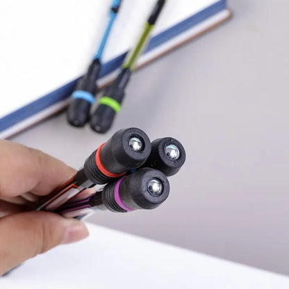 Creative Spinning Pen Hand Spinner Toy - Stress-Relieving Rotating Anti-Slip Writing Pens - 0.5mm Student Stationery (4/2Pcs)