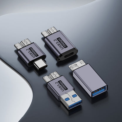 Micro B USB 3.0 Male to Type-C Female Adapter – USB 3.0 to Type-C Connector for External Hard Drive HDD Cable