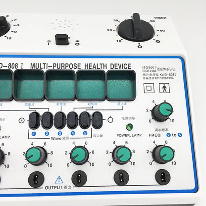 Electric Acupuncture Stimulator Machine — 6-Channel Digital Electro Therapy Massager with Patch Care Kit
