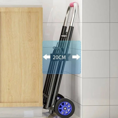 Folding Retractable Hand Truck – Portable Trolley for Shopping and Luggage | Household Magic Trailer and Cart