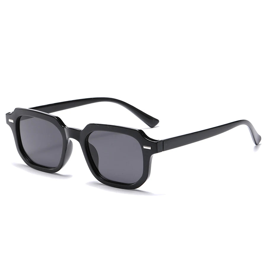 Men's Retro Square Frame Glasses - Trendy Y2K Rivet Street Style Fashion Eyewear