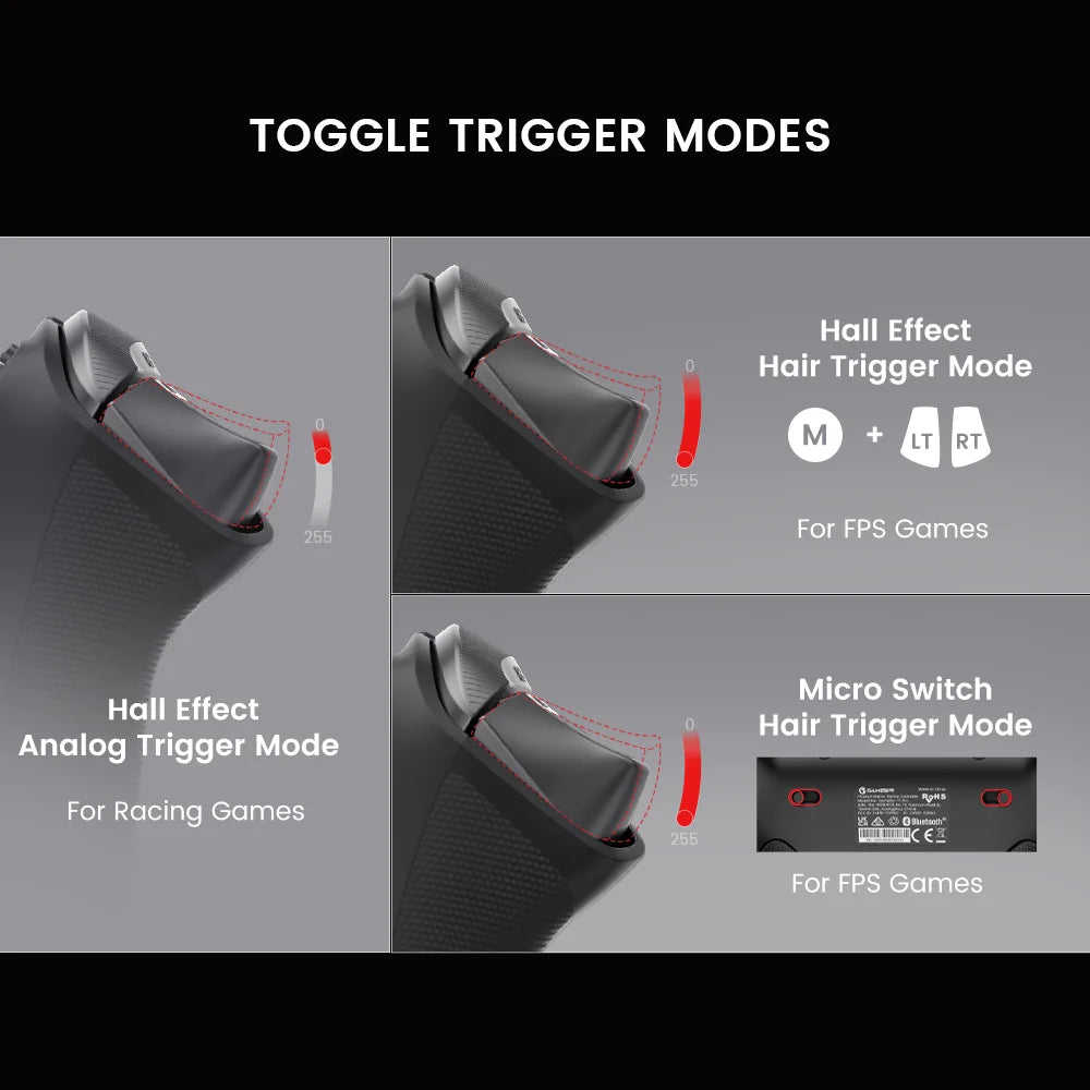 GameSir Tarantula Pro Switch Controller | Hall Effect Gamepad with 9 Programmable Buttons for Nintendo Switch, iPhone & Android
